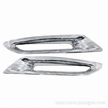 Rear Fog Lamp Rims for Fortuner 2012-on, Made of ABS with Chromed
